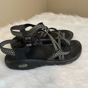 Chaco ZX/2 Classic Toe Loop Women's Black Sandals 10